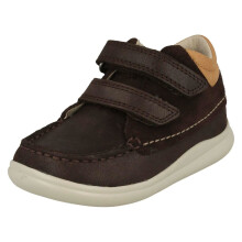 (UK 5.5 Infant, Brown) Boys First Shoes By Clarks Ankle Boots Cloud Tuktu - G Fit