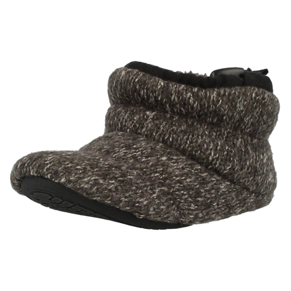 (UK 10 Child, Charcoal (Grey)) Boys Clarks Slipper Boots Doogy Boy - G Fit
