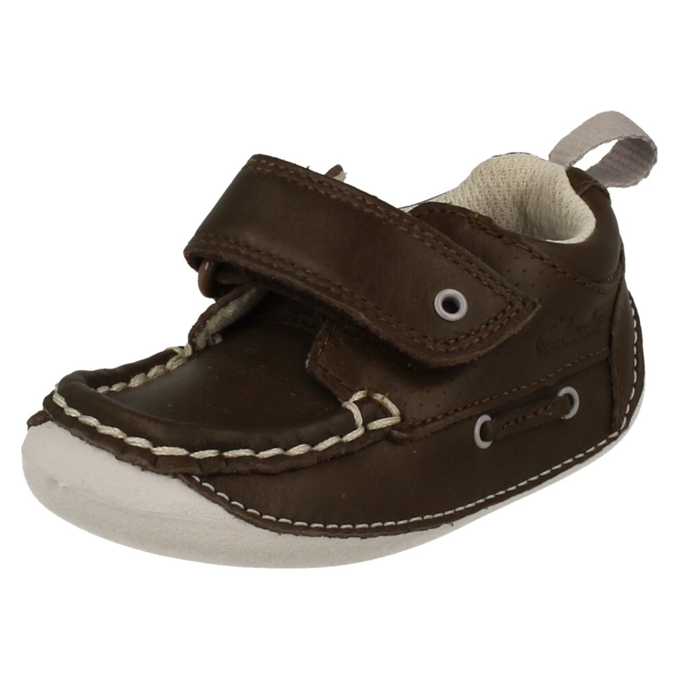 (UK 3 Infant, Brown) Boys Clarks Cruiser Shoes Cruiser Deck - F Fit