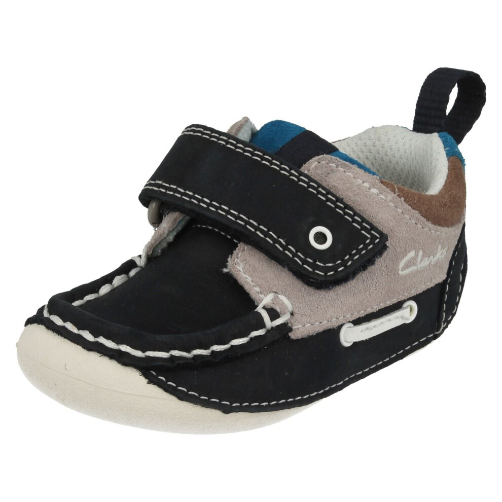 (UK 3.5 Infant, Navy (Blue)) Boys Clarks Cruiser Shoes Cruiser Deck - F Fit