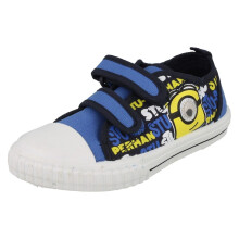 (UK 10 Child, Dark Blue/Navy (Blue)) Boys Character Minions Markham Canvas