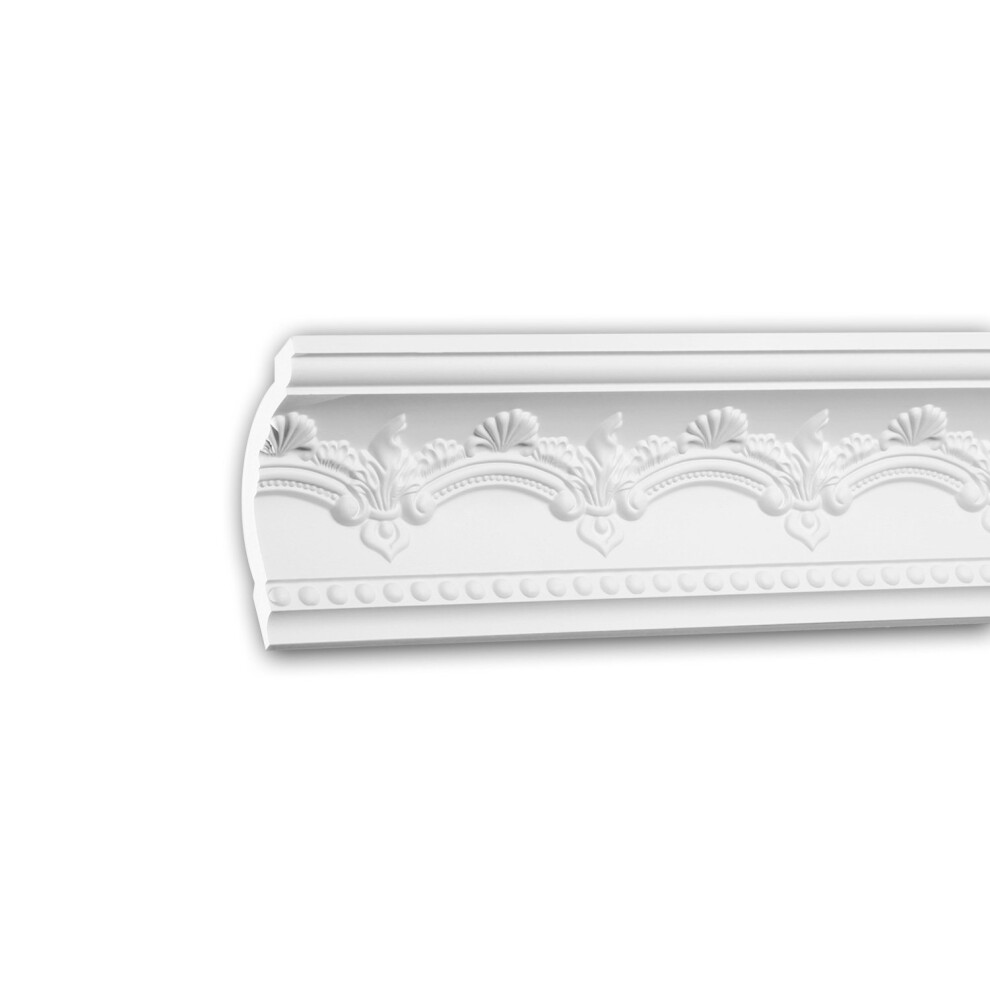 Profhome 150183 Cornice Moulding Decorative Crown Moulding Coving Cornice 2 m