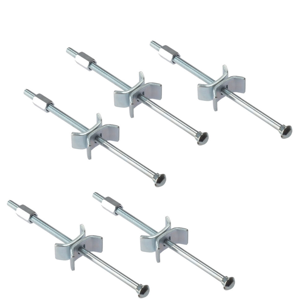 (5 Pack) Kitchen Worktop Connecting Bolts Clamp Joint Butterfly Connector 150mm Long