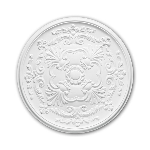 Profhome 156024 Ceiling Rose Medallion Rosette Ceiling Decoration Ø 49.6 cm