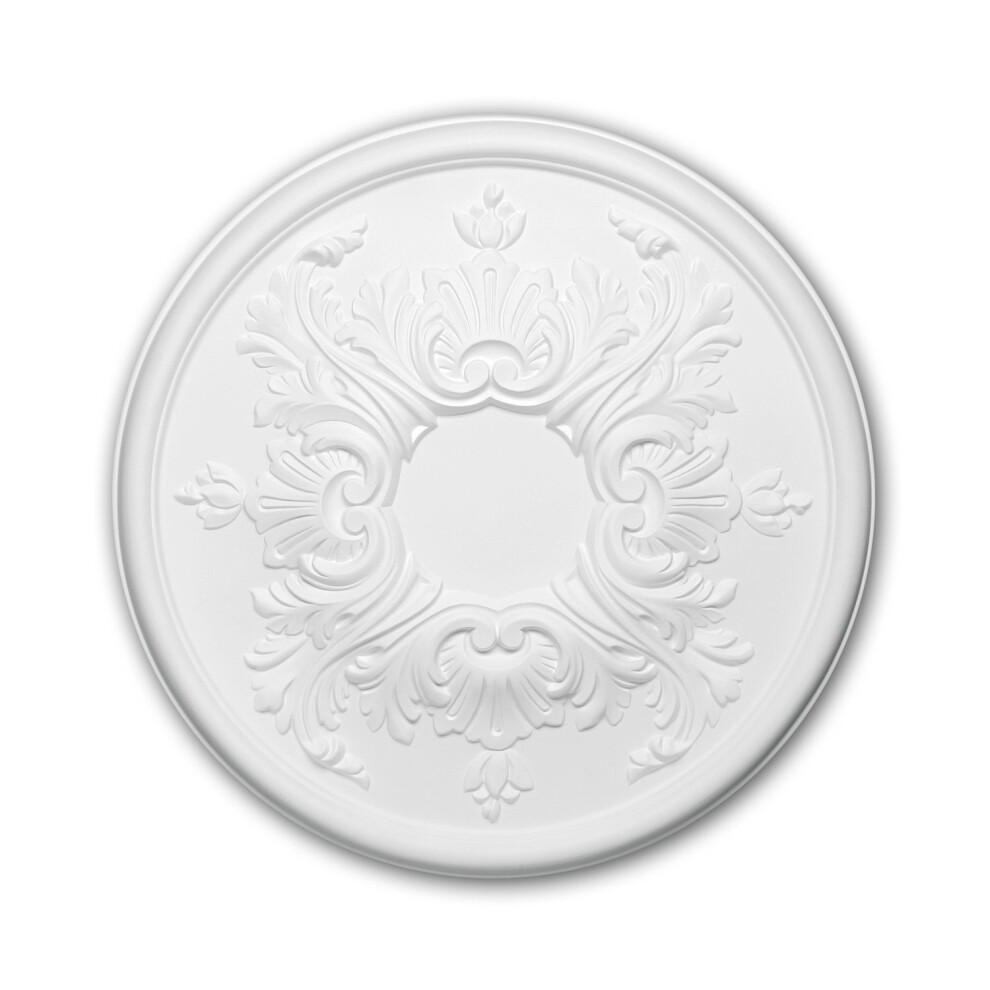 Profhome 156030 Ceiling Rose Medallion Rosette Ceiling Decoration Ã 39.5 Cm 4250691775114