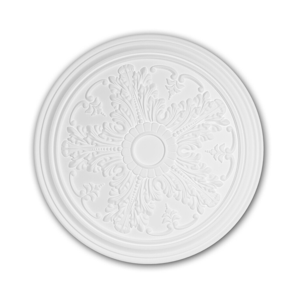 Profhome 156034 Ceiling Rose Medallion Rosette Ceiling Decoration Ã 51.2 Cm 4250691775152