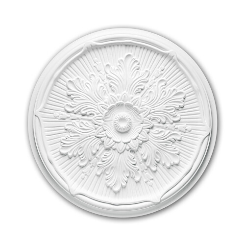 Profhome 156022 Ceiling Rose Medallion Rosette Ceiling Decoration Ø 52.5 cm