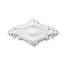 Profhome 156043 Ceiling Rose Medallion Rosette Ceiling Decoration 58.5 x 31.5 cm