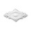 Profhome 156043 Ceiling Rose Medallion Rosette Ceiling Decoration 58.5 x 31.5 cm 1
