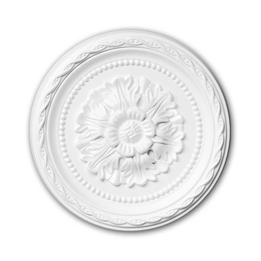 Profhome 156009 Ceiling Rose Medallion Rosette Ceiling Decoration Ã 29.3 Cm 4250691774902