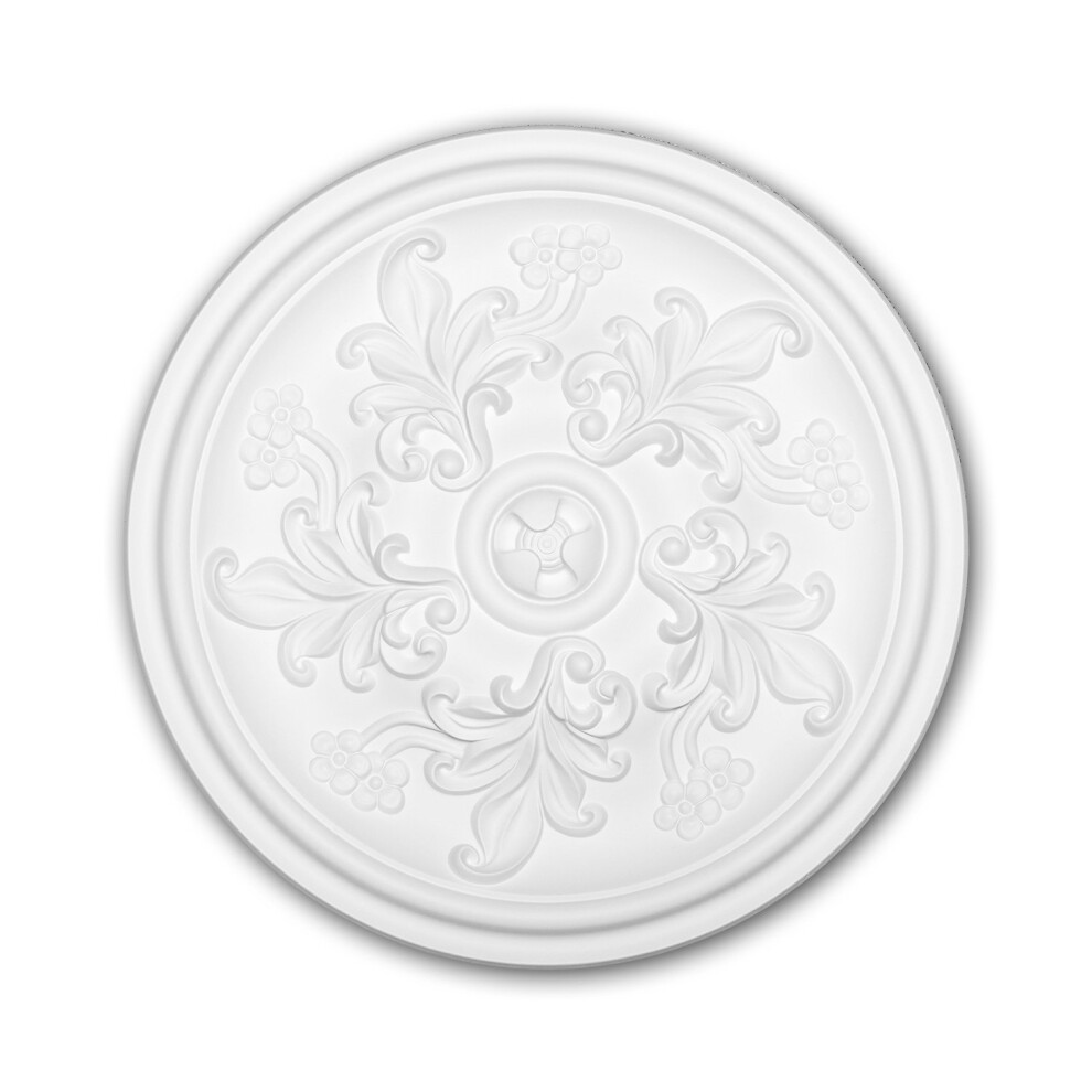 Profhome 156048 Ceiling Rose Medallion Rosette Ceiling Decoration Ã 36.4 Cm 4250691775299