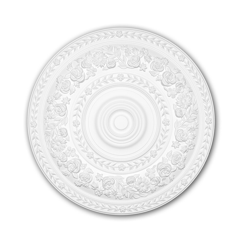 Profhome 156046 Ceiling Rose Medallion Rosette Ceiling Decoration Ã 86 Cm 4250691775275