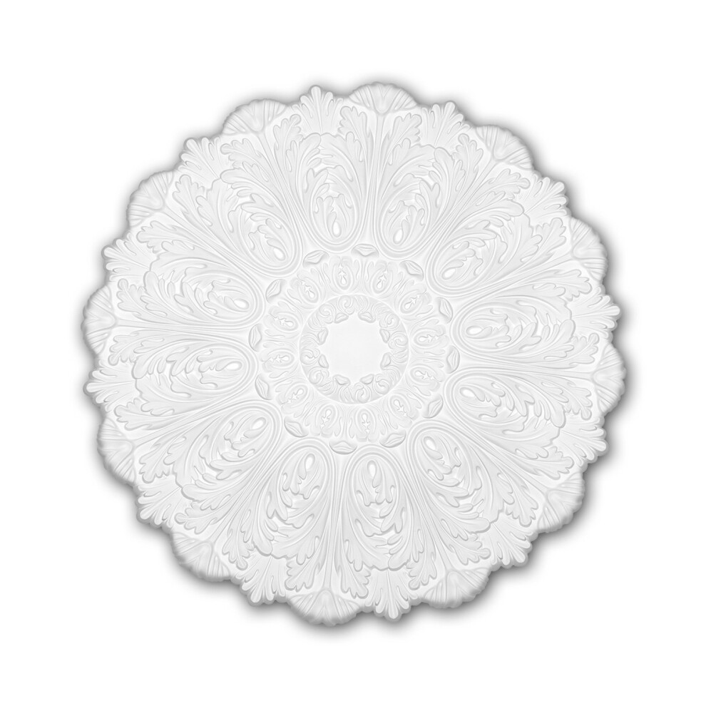 Profhome 156055 Ceiling Rose Medallion Rosette Ceiling Decoration Ã 75.2 Cm 4250691775343