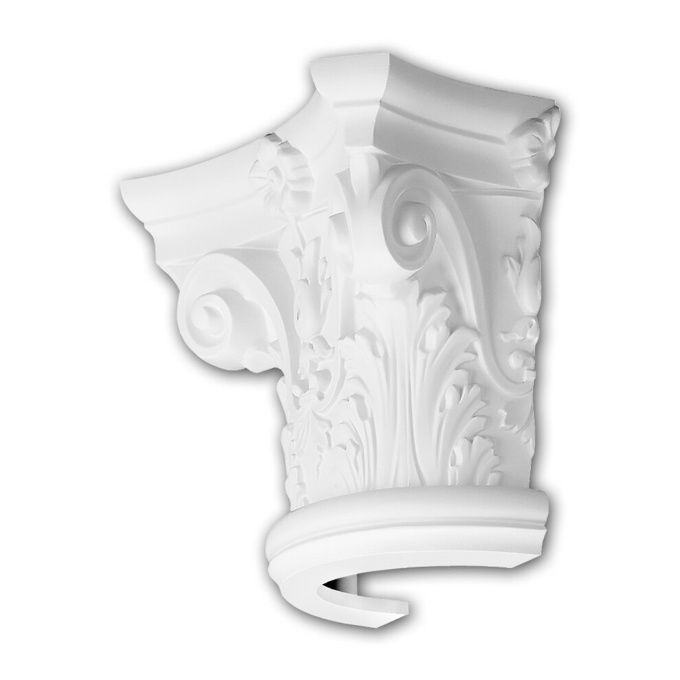 Profhome 115001 Half Column Capital Column Decorative Element 4250691775848