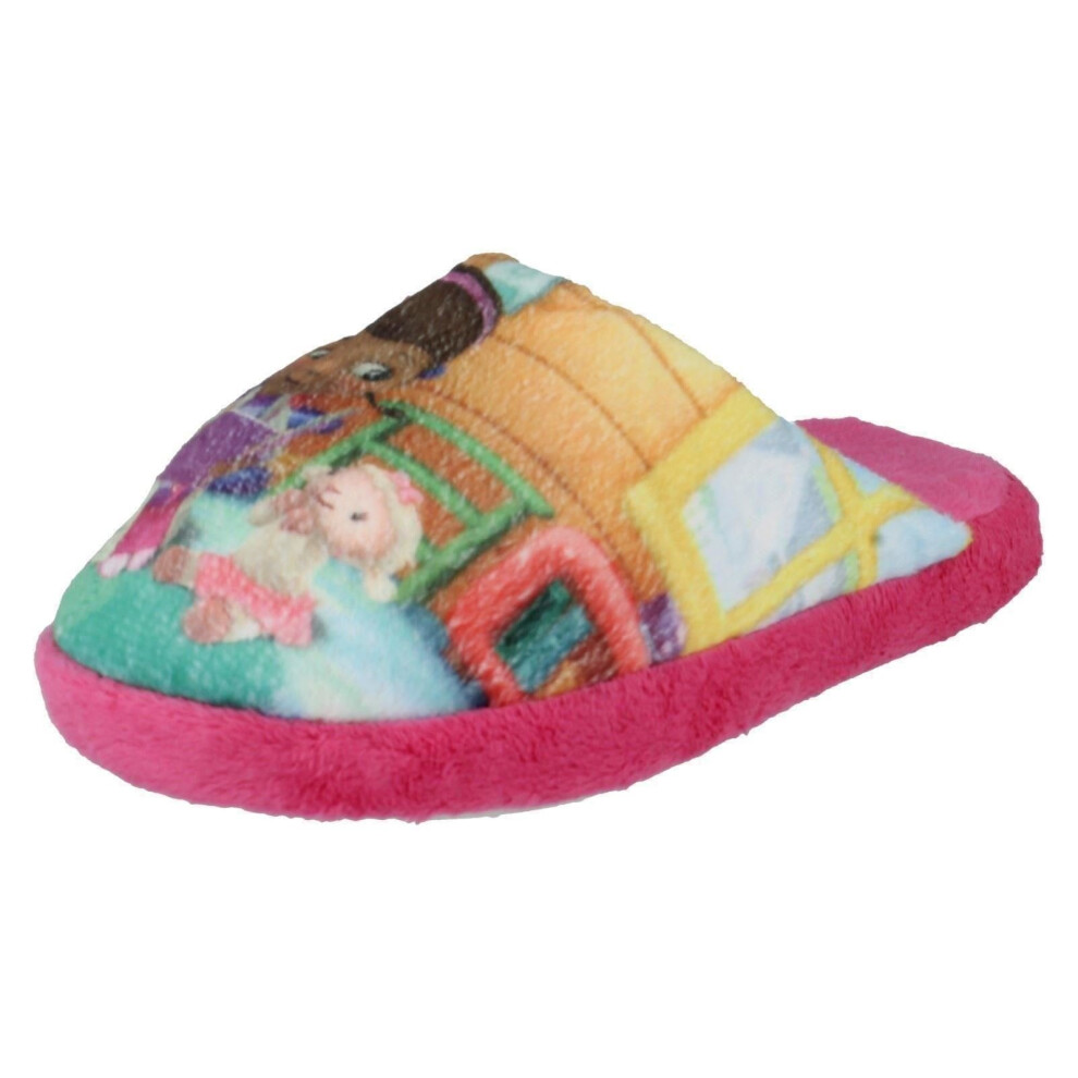 (UK 12 Child, Multi) Girls Disney Doc McStuffins Slippers