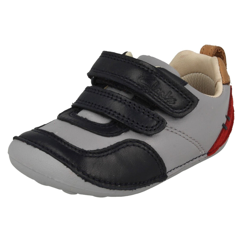 Clarks (Uk 3 Infant, Blue) Boys First Cruisers Tiny Cap - F Fit