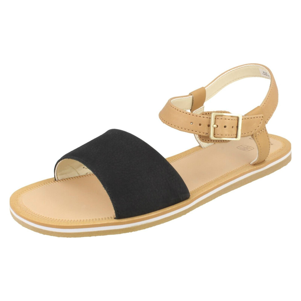 (UK 3 Child, Black) Girls Clarks Stylish Summer Sandals Skylark Pure Y - F Fit