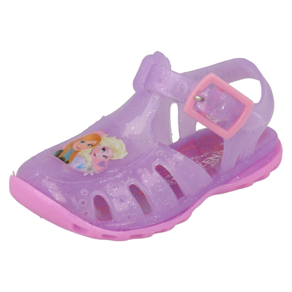 (UK 3, Purple) Girls Disney Frozen Ellesmere Jelly Sandal