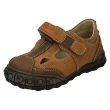 (UK 9 Child, Brown) Boys JCDees Flat Casual Shoes