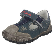 (UK 10 Child, Navy/Grey (Blue)) Boys JCDees Flat Casual Shoes