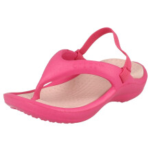 (UK 6-7 Infant, Fuchsia/Cotton Candy (Pink)) Childrens Unisex Crocs Toe Post Sandals Athens Strap