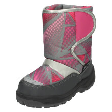 (UK 11 Child, Grey/Fuchsia (Grey)) Girls Cutie Slip On Snow Boot