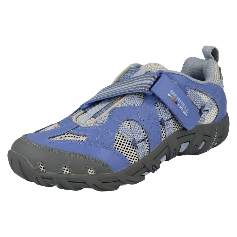 (UK 10 Child, Persian Jewel (Blue)) Girls Merrell Z-Strap Trainers Waterpro Z-Rap - M Fit