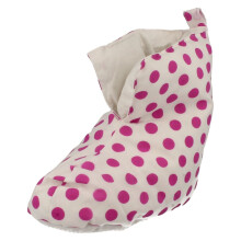 (UK 12-13 Child, White/Fuchsia (White)) Girls Duvet Ducks Bootie Slippers