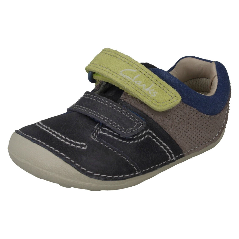 Clarks (Uk 3 Infant, Blue) Boys Cruiser Shoes Tiny Ben - F Fit
