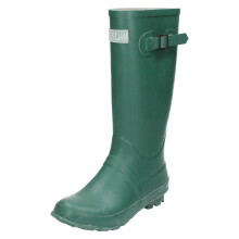(UK 6 Child, Green) Boys Malvern Buckle Detail Wellington Boots