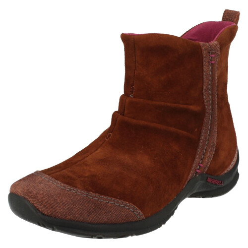 Merrell (UK 3.5, Cinnamon (Brown)) Ladies Merrell Casual Ankle Boots Madrasa
