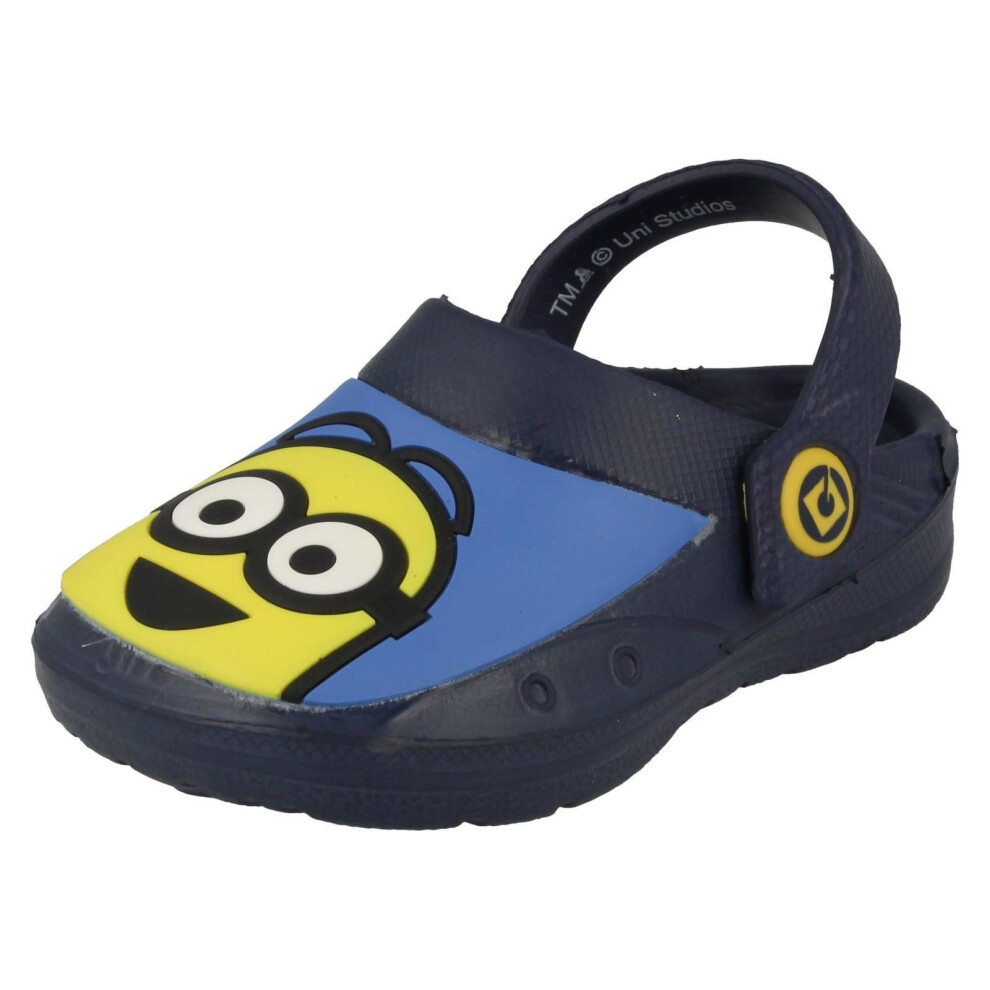 (UK 7 Infant, Blue) Boys Despicable Me Summer Clogs Havoc