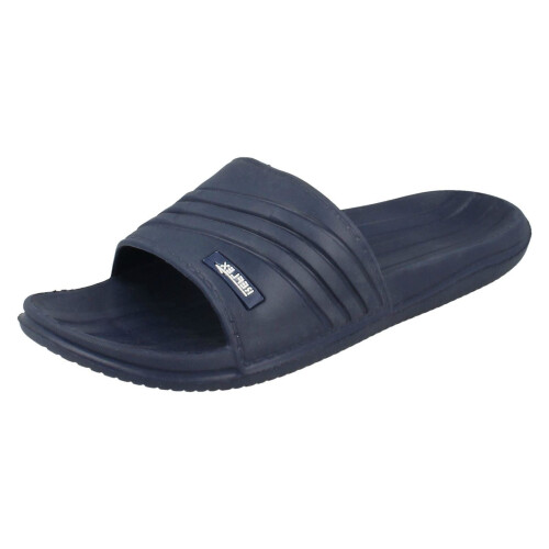 (UK 8, Navy (Blue)) Mens Reflex Mule Sandals