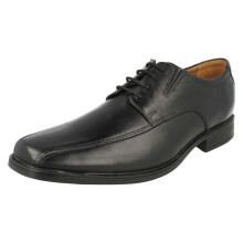 (UK 13, Black) Mens Clarks Formal Shoes Tilden Walk - G Fit