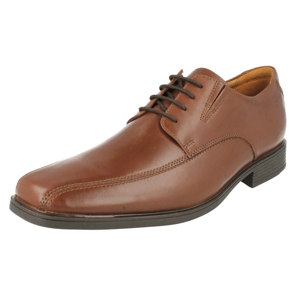 (UK 10, Brown) Mens Clarks Formal Shoes Tilden Walk - G Fit