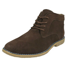 (UK 7, Dark Brown (Brown)) Mens Malvern Lace Up Ankle Boots