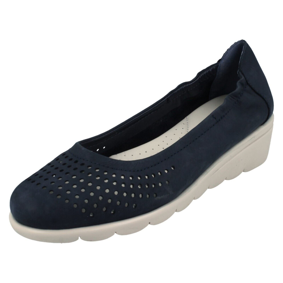 (UK 4, Navy (Blue)) Ladies Padders Shoes Bud