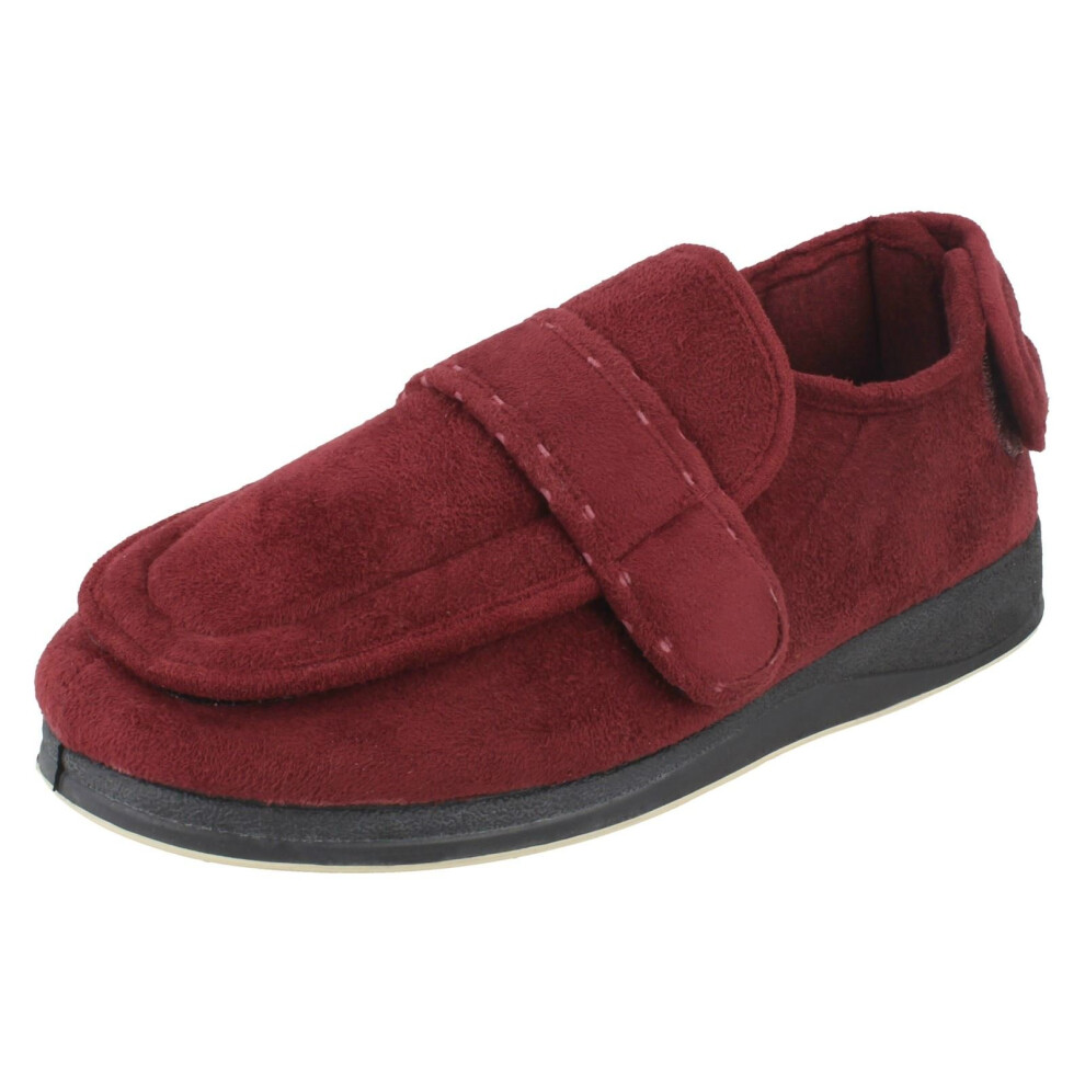 (UK 4, Burgundy (Red)) Unisex Padders Casual Slippers Enfold - EE Fit