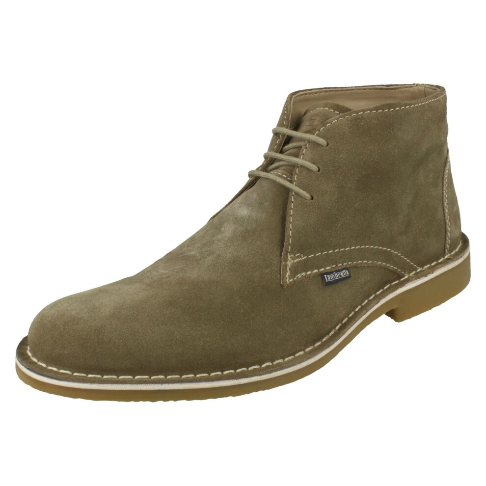 (UK 7, Beige) Mens Lambretta Casual Ankle Boots Carnaby2