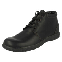 (UK 7, Black) Mens Padders Warmlined Lace Up Ankle Boots Mel - F Fit