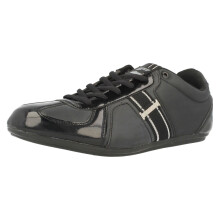 (UK 10, Black) Mens Deakins Casual Trainers Jacksonville