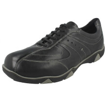 (UK 9, Black) Mens EasyB Casual Shoes Malcolm - 2V Fit
