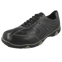 (UK 14, Black) Mens EasyB Casual Shoes Malcolm - 2V Fit