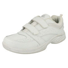 (UK 8, White) Mens Reflex Casual Trainers