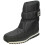 (UK 7, Black) Mens Reflex Fleece Lined Snow Boots 1