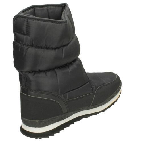 (UK 7, Black) Mens Reflex Fleece Lined Snow Boots 2