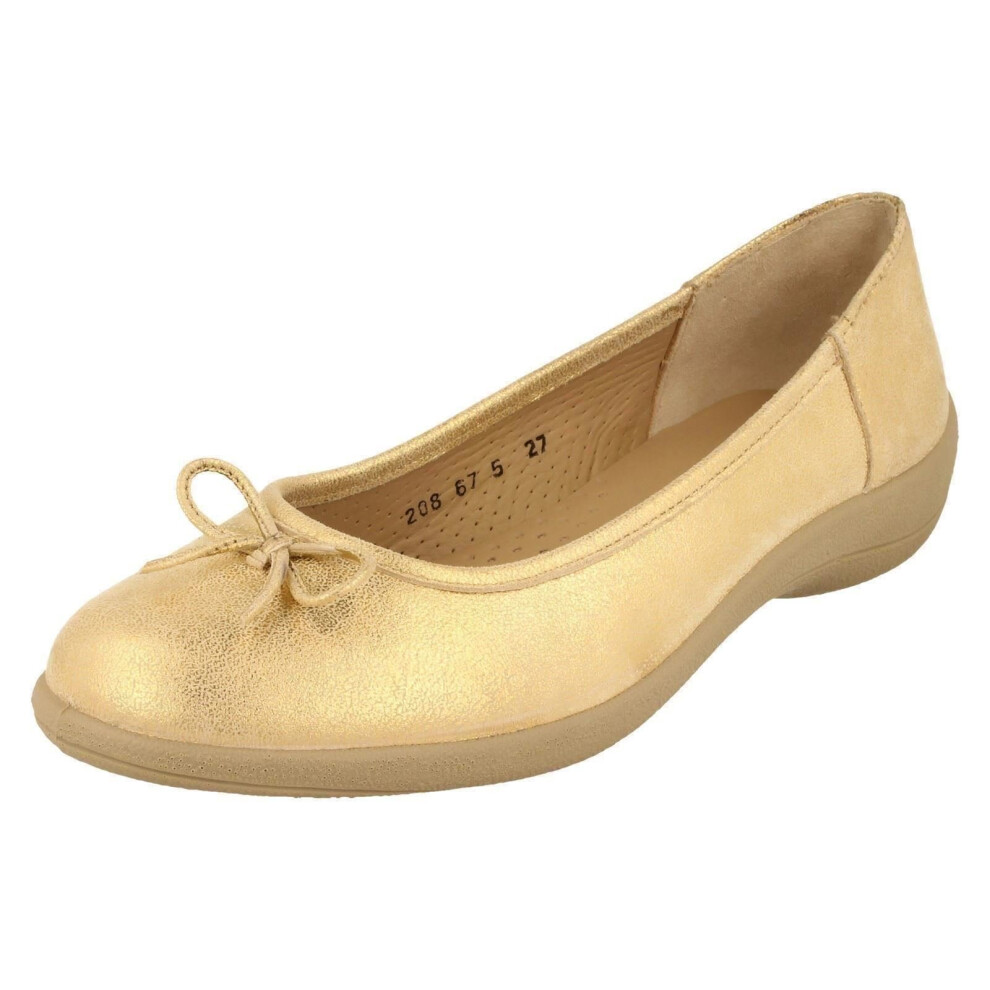 (UK 8, Gold) Ladies Padders Shoes Roxy - E Fit