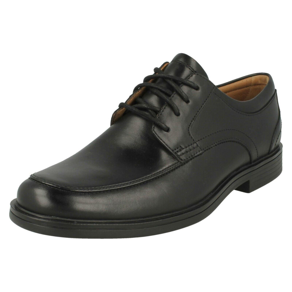 (UK 8.5, Black) Mens Clarks Formal Lace Up Shoes Un Aldric Park - G Fit