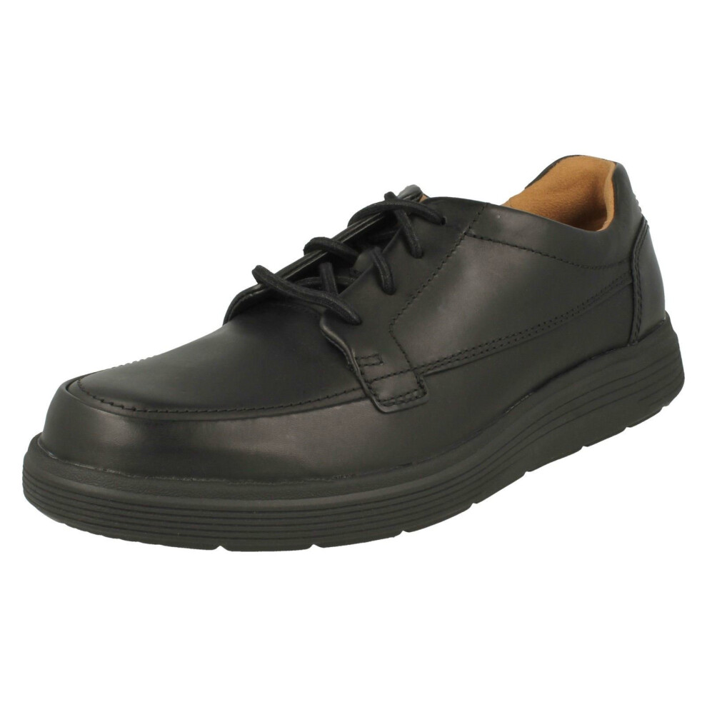 (UK 6, Black) Mens Clarks Lace Up Formal Shoes Un Abode Ease - H Fit