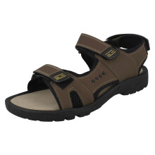 (UK 11, Brown) Mens Moza-X Adjustable Strapped Sandals B217040